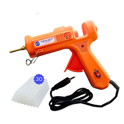 VCR 150W Professional Hot Melt Glue Gun Long Nozzle - Triple Power Rapid Heating Gun with ON/Off Switch for Precise Glue Output - Easy To Use with 11mm Glue Sticks - VCR 152