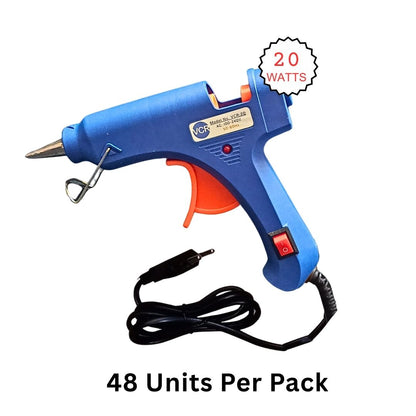 VCR 20W Hot Melt Glue Gun for Crafting & DIY Purpose - 20 Watts - ON/Off Switch for Precise Glue Output - Easy To Use Blue Glue Gun - VCR 20 Mini