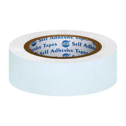 VCR White Duct Tape - 45 Meters in Length 24mm / 1" Width - Strong Book Binding Tape - Waterproof Heavy Duty Duct Tape