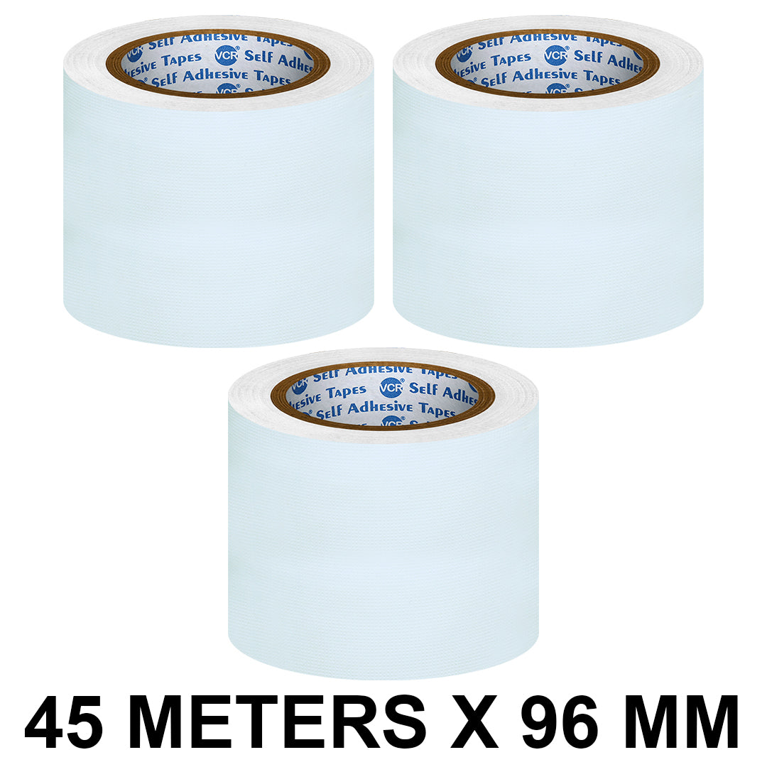 VCR White Self Adhesive Duct Tape 45m x 96mm
