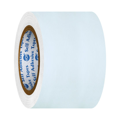 VCR White Duct Tape - 18 Meters in Length 72mm / 3" Width - Strong Book Binding Tape - Waterproof Heavy Duty Duct Tape