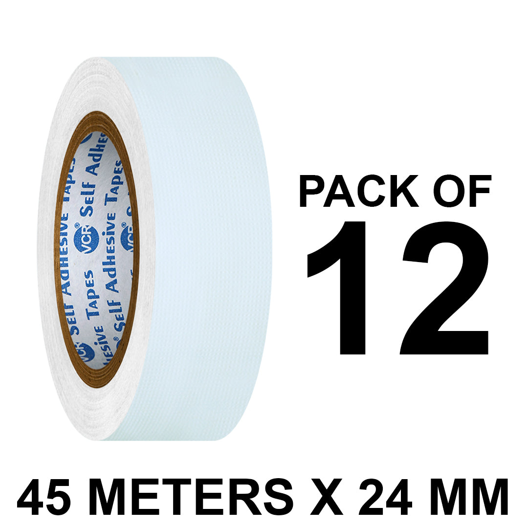 VCR White Self Adhesive Duct Tape 45m x 24mm