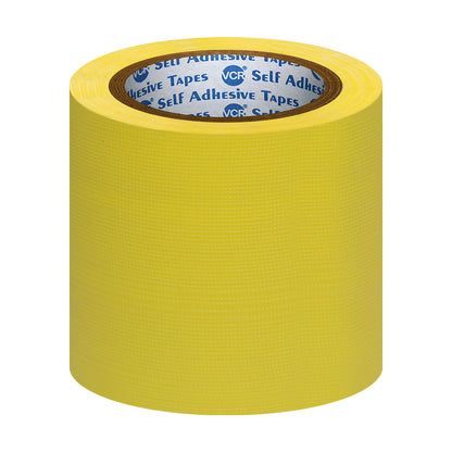 VCR Yellow Duct Tape - 18 Meters in Length 120mm / 5" Width - Strong Book Binding Tape - Waterproof Heavy Duty Duct Tape