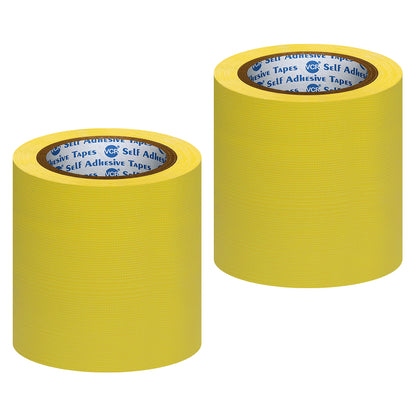 VCR Yellow Duct Tape - 18 Meters in Length 144mm / 6" Width - Strong Book Binding Tape - Waterproof Heavy Duty Duct Tape