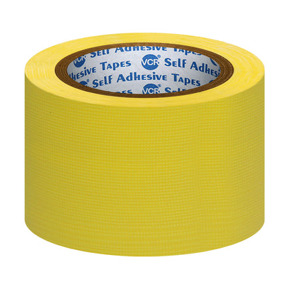 VCR Yellow Duct Tape - 18 Meters in Length 72mm / 3" Width - Strong Book Binding Tape - Waterproof Heavy Duty Duct Tape
