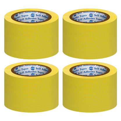 VCR Yellow Duct Tape - 18 Meters in Length 72mm / 3" Width - Strong Book Binding Tape - Waterproof Heavy Duty Duct Tape
