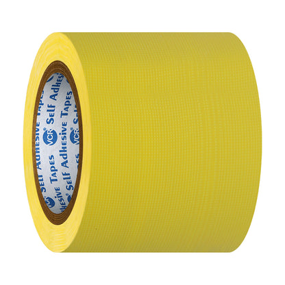 VCR Yellow Duct Tape - 18 Meters in Length 96mm / 4" Width - Strong Book Binding Tape - Waterproof Heavy Duty Duct Tape
