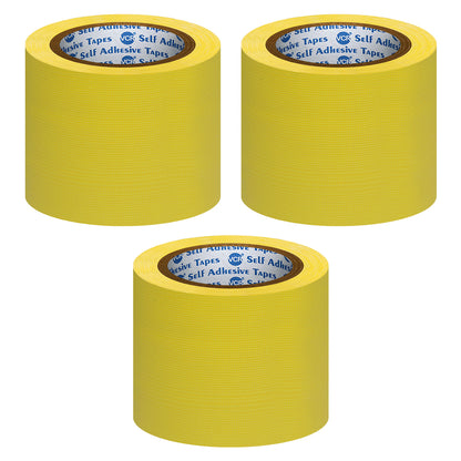 VCR Yellow Duct Tape - 18 Meters in Length 96mm / 4" Width - Strong Book Binding Tape - Waterproof Heavy Duty Duct Tape